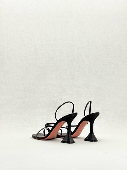 Pre - loved AMINA MUADDI Naima Black Size EU 36 Heeled Sandals at Reems Closet