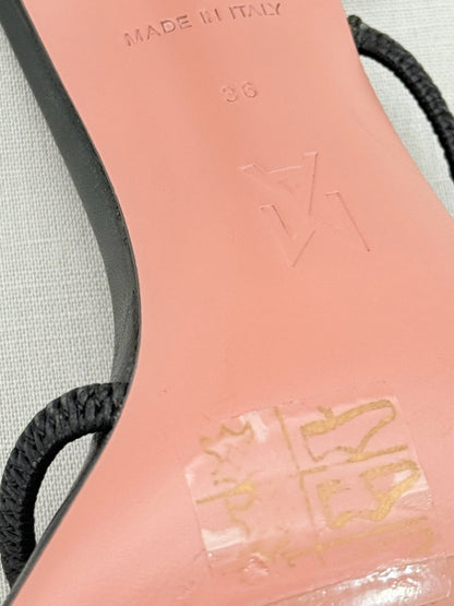 Pre - loved AMINA MUADDI Naima Black Size EU 36 Heeled Sandals at Reems Closet