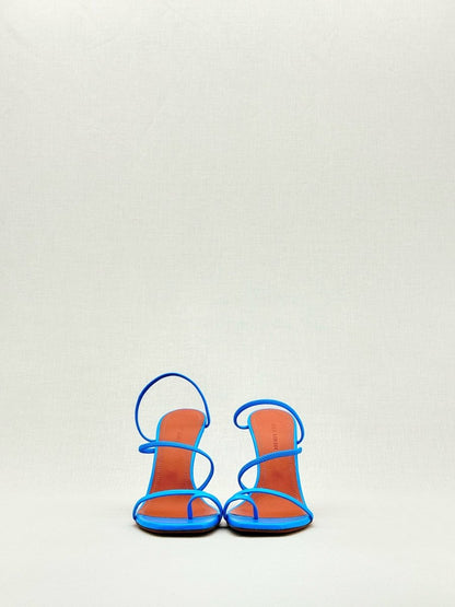 Pre - loved AMINA MUADDI Naima Blue Size EU 36.5 Heeled Sandals at Reems Closet