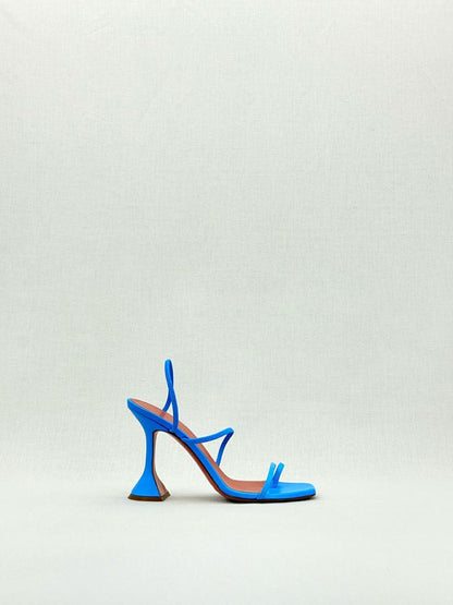 Pre - loved AMINA MUADDI Naima Blue Size EU 36.5 Heeled Sandals at Reems Closet