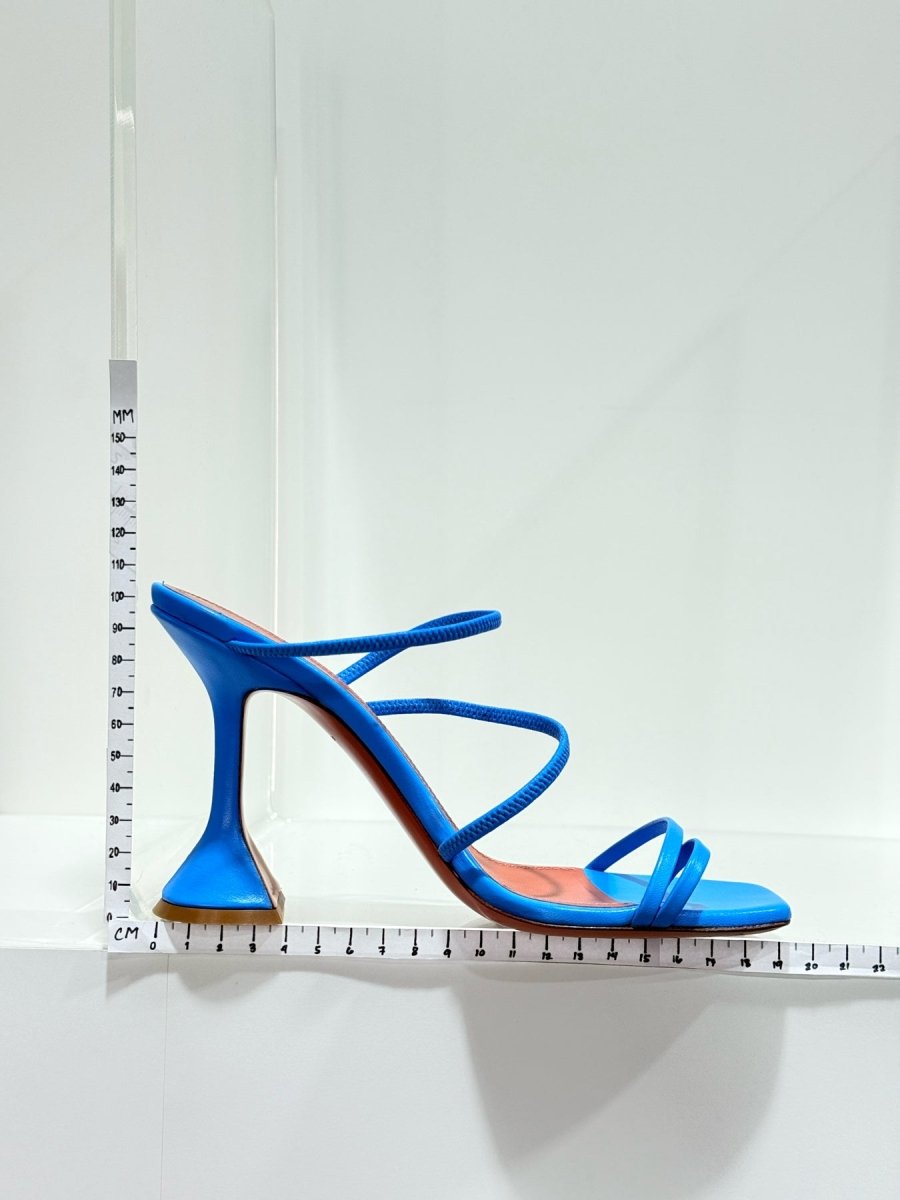 Pre - loved AMINA MUADDI Naima Blue Size EU 36.5 Heeled Sandals at Reems Closet