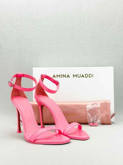 Pre - loved AMINA MUADDI Pink Size EU 39 Heeled Sandals at Reems Closet