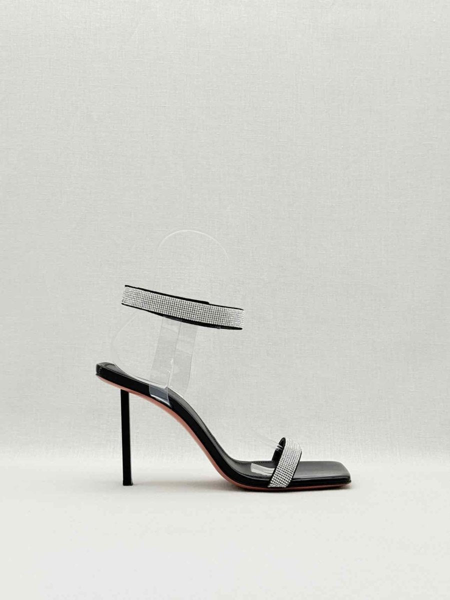Pre - loved AMINA MUADDI Rih Black Size EU 39 Heeled Sandals at Reems Closet