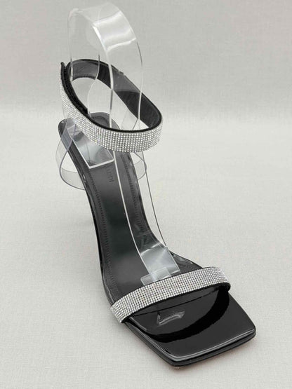 Pre - loved AMINA MUADDI Rih Black Size EU 39 Heeled Sandals at Reems Closet