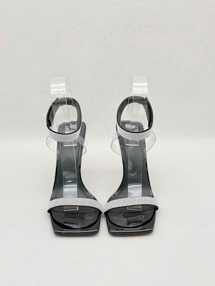 Pre - loved AMINA MUADDI Rih Black Size EU 39 Heeled Sandals at Reems Closet