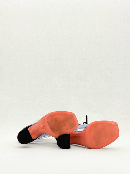 Pre - loved AMINA MUADDI Zula Black Size EU 36.5 Heeled Sandals at Reems Closet