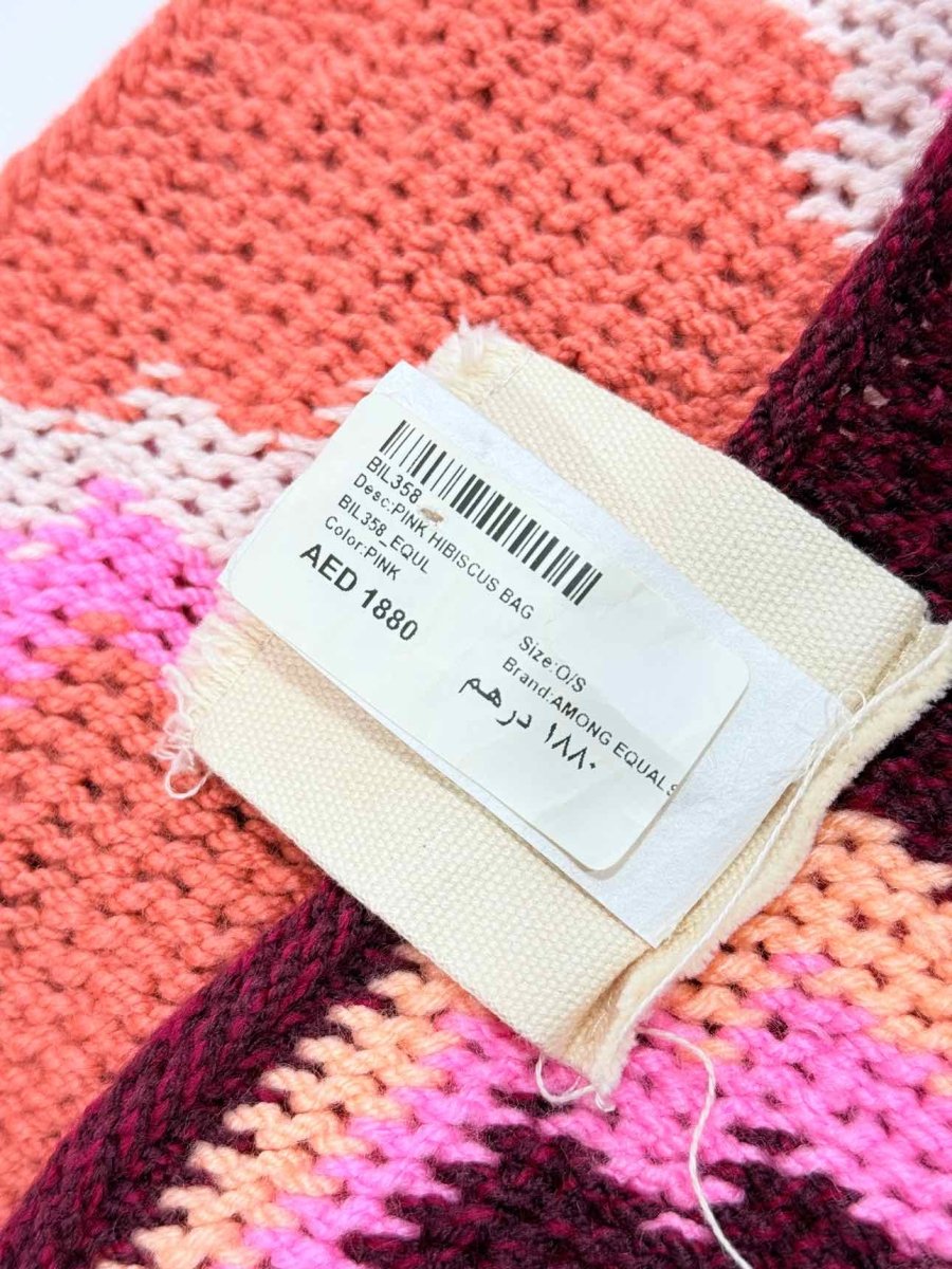 Pre-loved AMONG EQUALS Hibiscus Pink Multicolor Shoulder Bag at Reems Closet