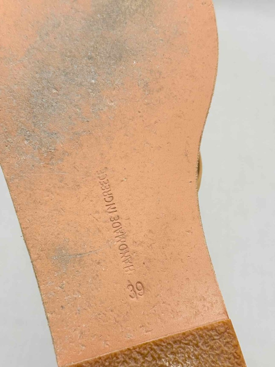 Pre-loved ANCIENT GREEK SANDALS Gladiator Tan Size EU 39 Sandals at Reems Closet