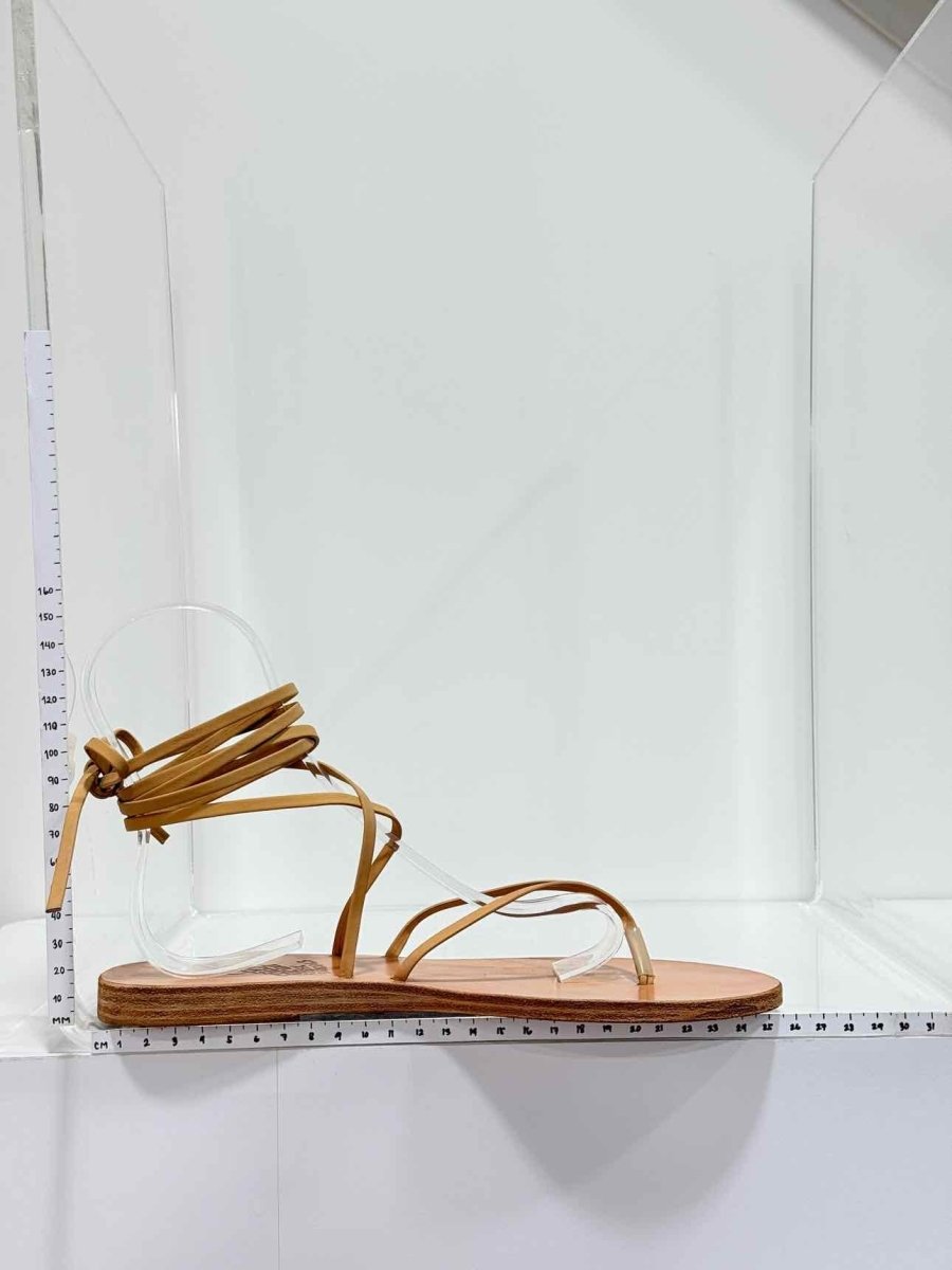 Pre-loved ANCIENT GREEK SANDALS Gladiator Tan Size EU 39 Sandals at Reems Closet