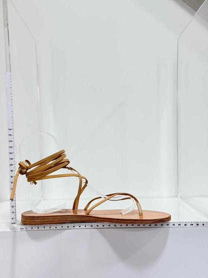 Pre-loved ANCIENT GREEK SANDALS Gladiator Tan Size EU 39 Sandals at Reems Closet
