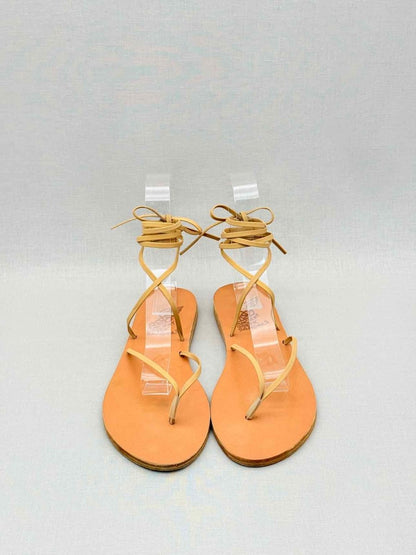 Pre-loved ANCIENT GREEK SANDALS Gladiator Tan Size EU 39 Sandals at Reems Closet