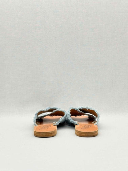 Pre-loved ANCIENT GREEK SANDALS Thais Blue Size EU 37 Sandals at Reems Closet
