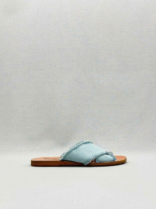 Pre-loved ANCIENT GREEK SANDALS Thais Blue Size EU 37 Sandals at Reems Closet