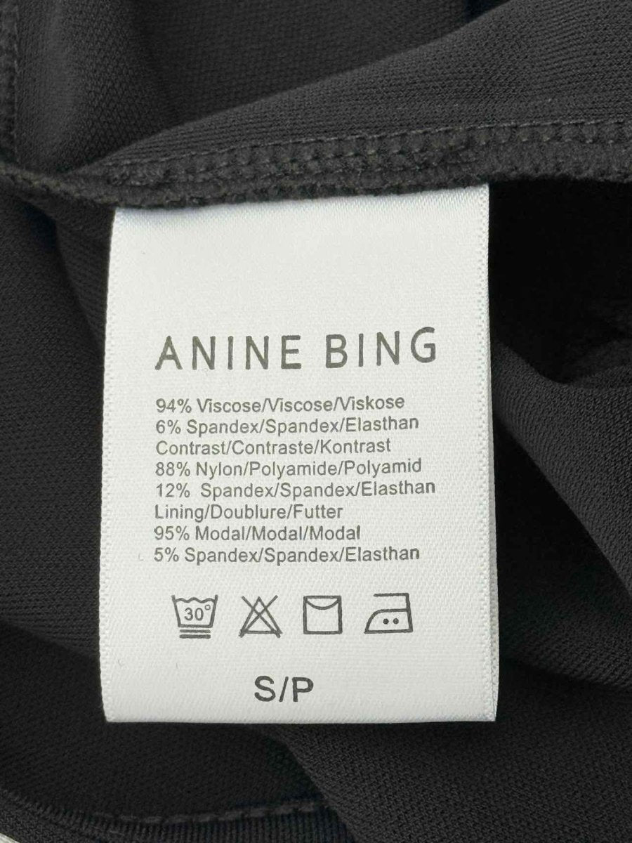 Pre - loved ANINE BING Black Size Small Body Top at Reems Closet