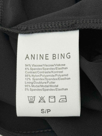 Pre - loved ANINE BING Black Size Small Body Top at Reems Closet