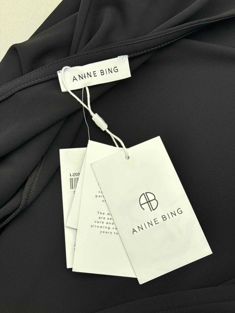 Pre - loved ANINE BING Black Size Small Body Top at Reems Closet