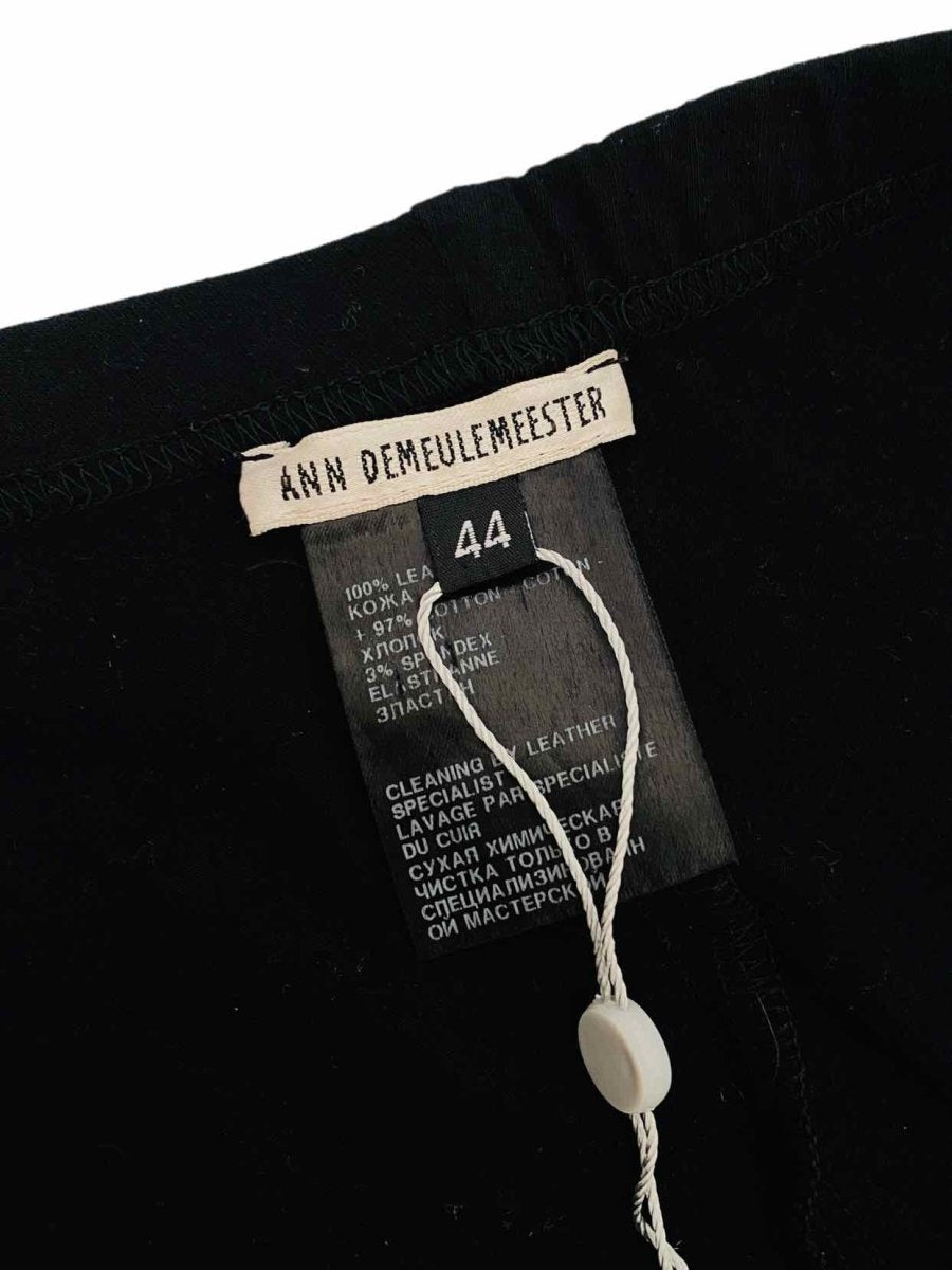 Pre - loved ANN DEMEULEMEESTER Skinny Black Pants at Reems Closet