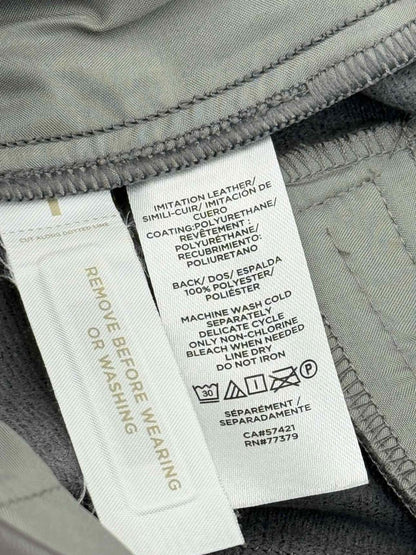 Pre - loved ANN TAYLOR Faux Leather Dark Grey Size US 2 Pants at Reems Closet