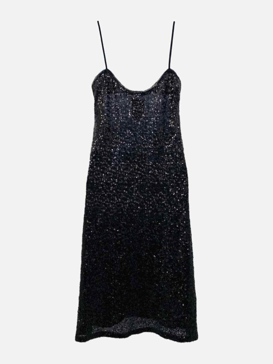 Pre-loved ANNA SUI Black Sequin Embellished Cocktail Dress from Reems Closet