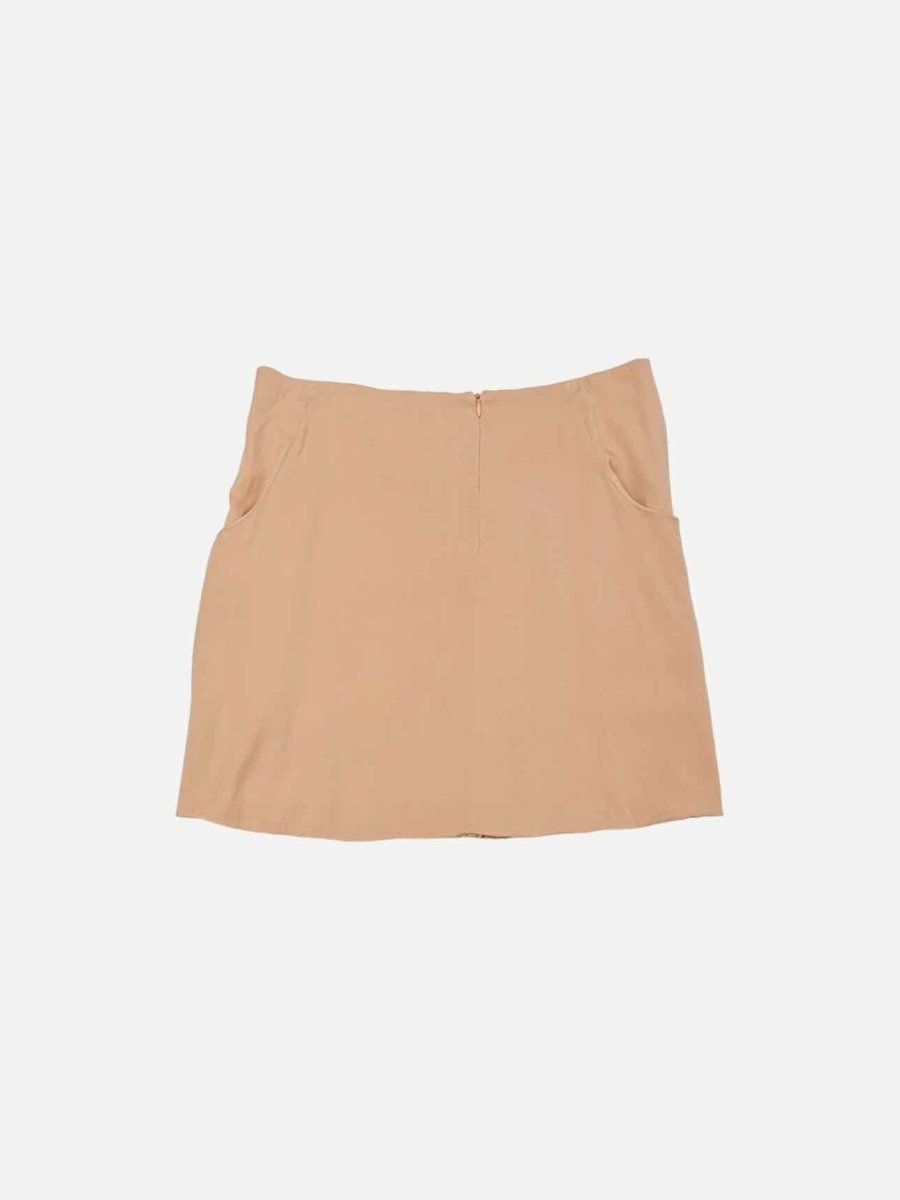 Pre-loved ANNE VALERIE HASH Peach Pleated Skirt from Reems Closet