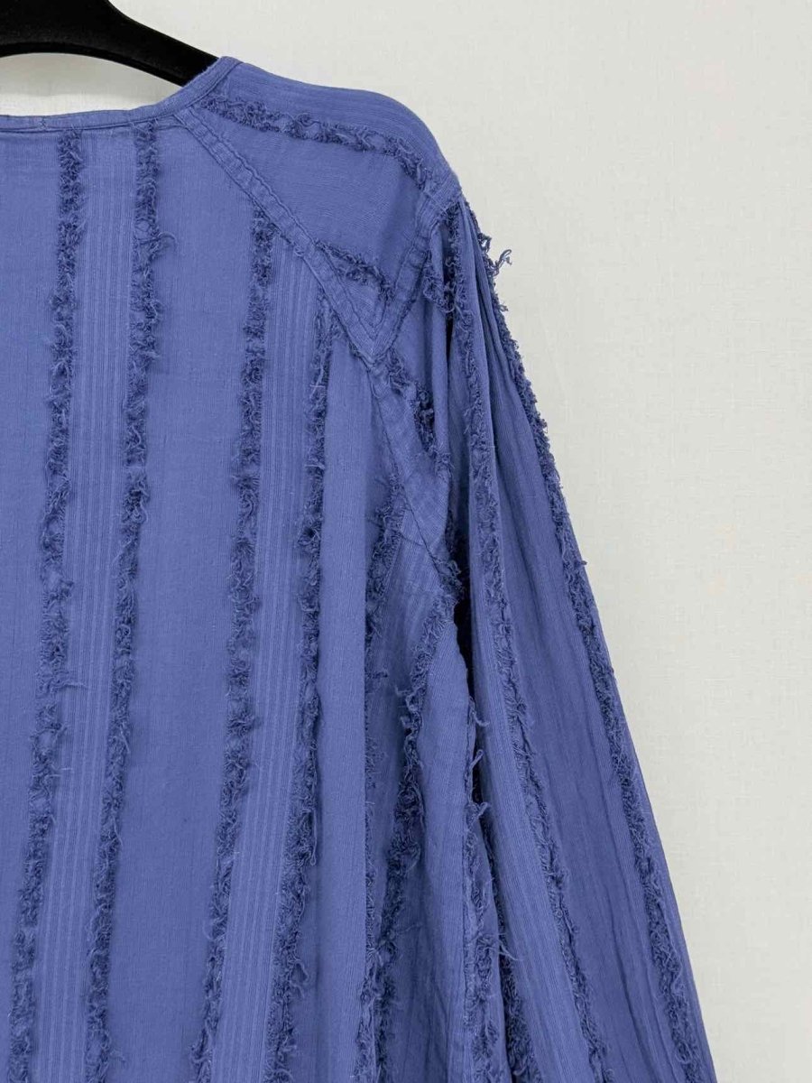 Pre - loved ANTIK BATIK Navy Size Large Knee Length Dress at Reems Closet