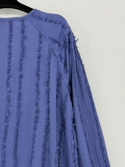 Pre - loved ANTIK BATIK Navy Size Large Knee Length Dress at Reems Closet