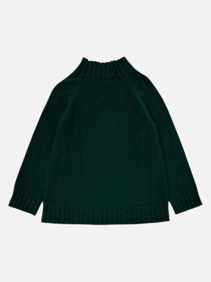 Pre - loved ANTONELLA Polo Neck Green Jumper at Reems Closet