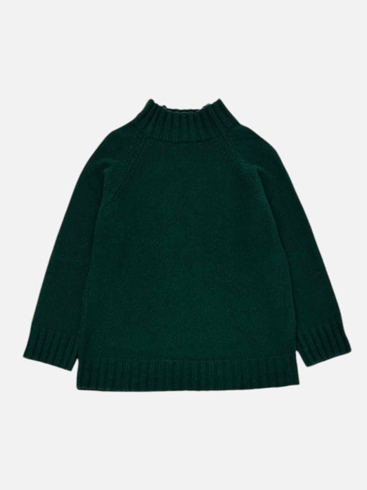 Pre - loved ANTONELLA Polo Neck Green Jumper at Reems Closet