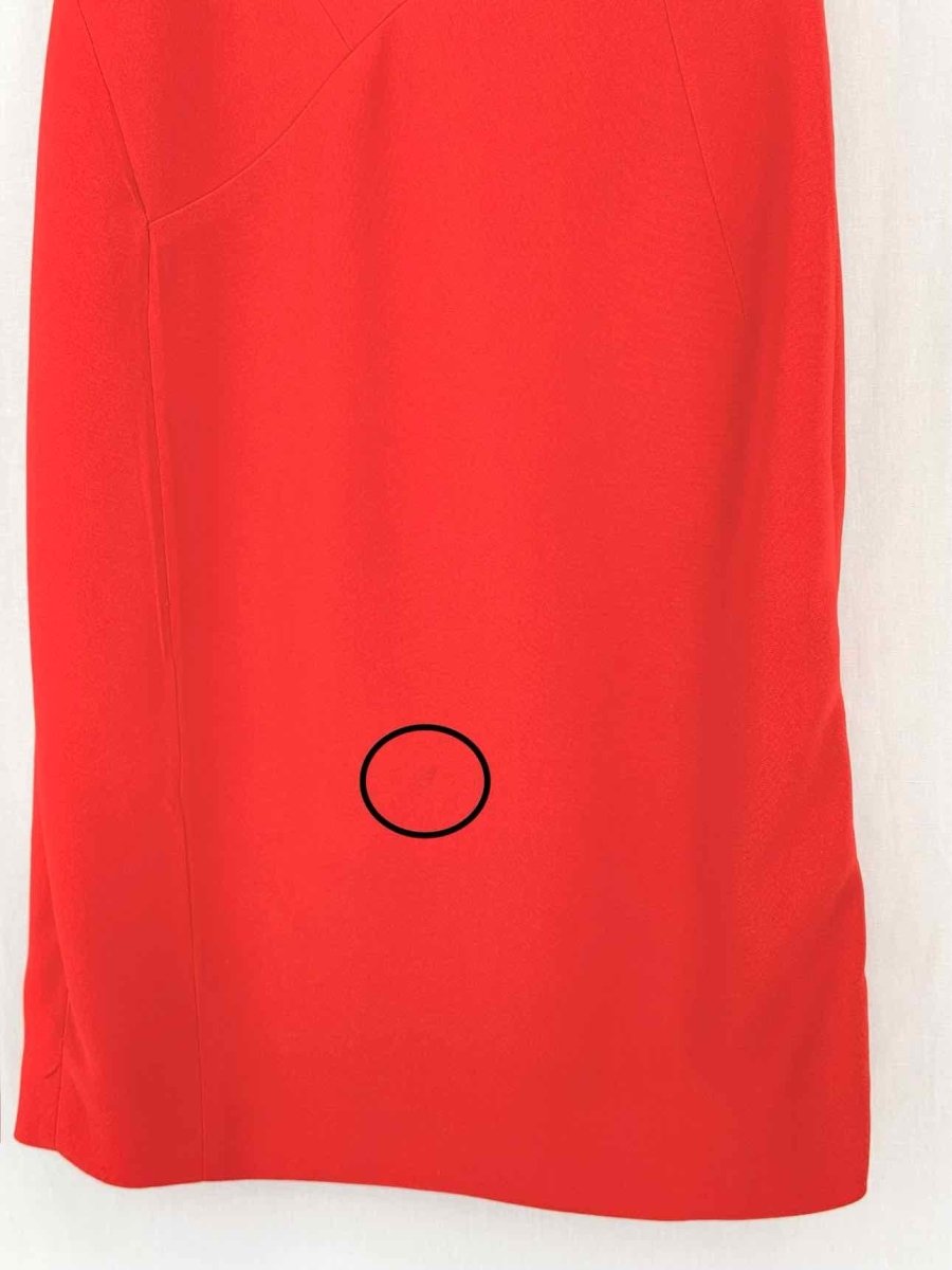 Pre - loved ANTONIO BERARDI Orange Size Large Knee Length Dress at Reems Closet
