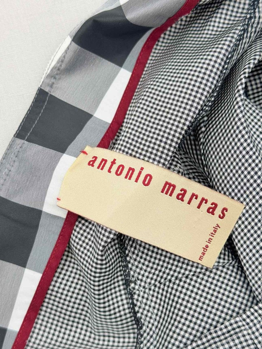 Pre - loved ANTONIO MARRAS Black & White Size Medium Midi Skirt at Reems Closet