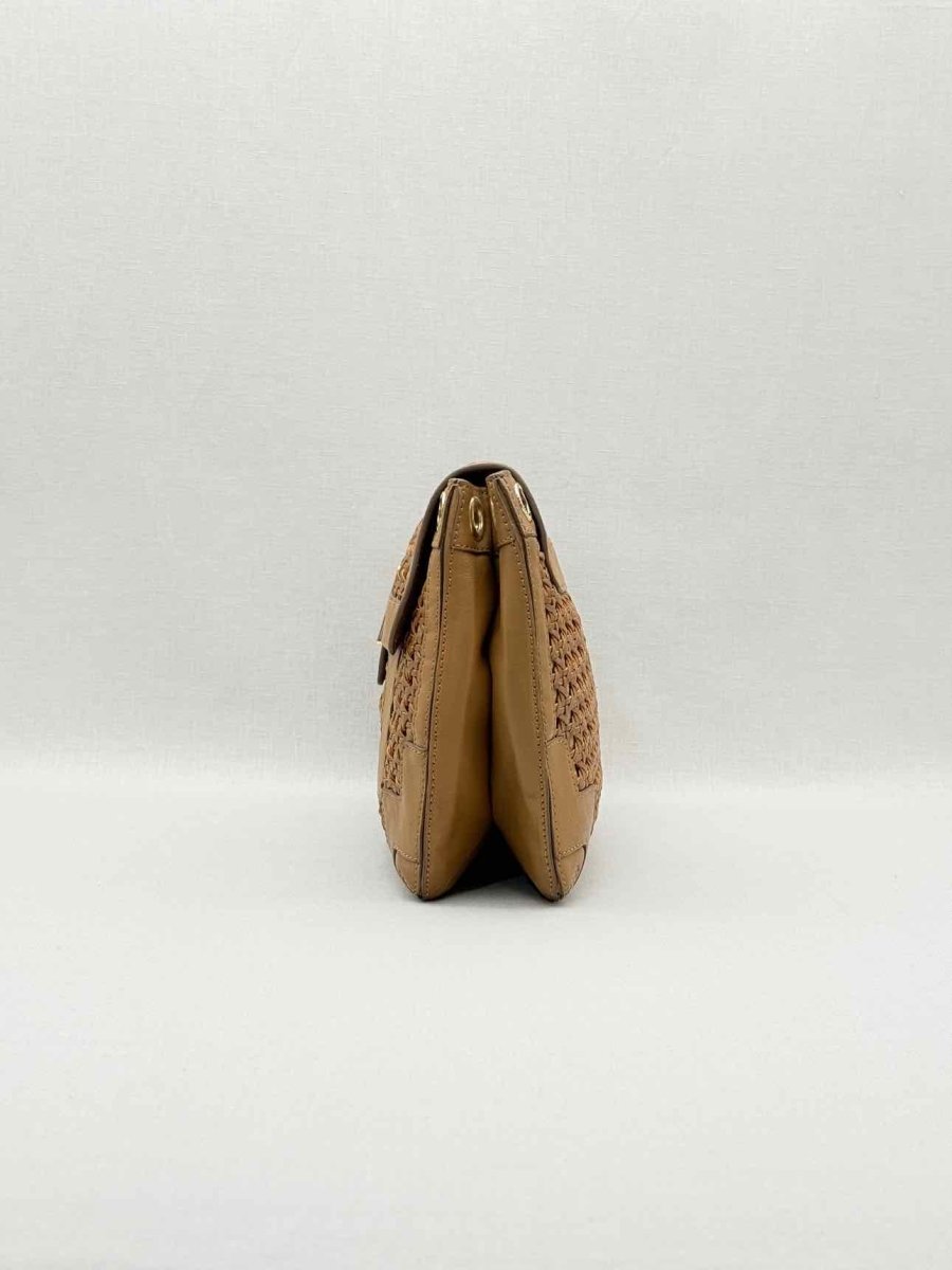 Pre - loved ANYA HINDMARCH Brown Clutch at Reems Closet