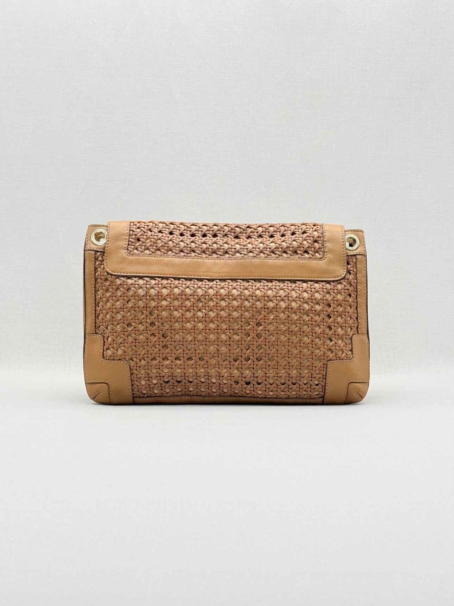 Pre - loved ANYA HINDMARCH Brown Clutch at Reems Closet