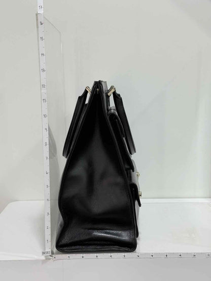 Pre-loved ANYA HINDMARCH Vintage Black Tote Bag at Reems Closet