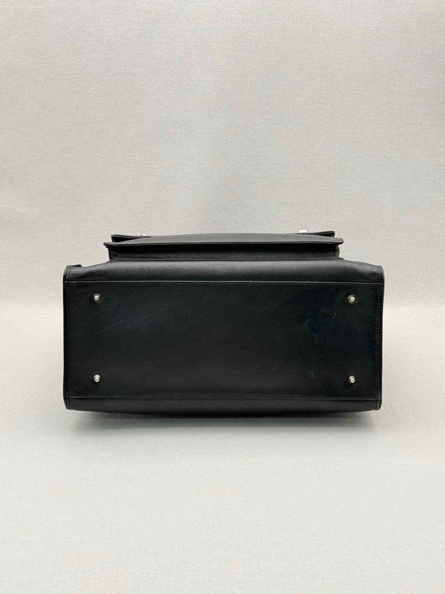 Pre-loved ANYA HINDMARCH Vintage Black Tote Bag at Reems Closet