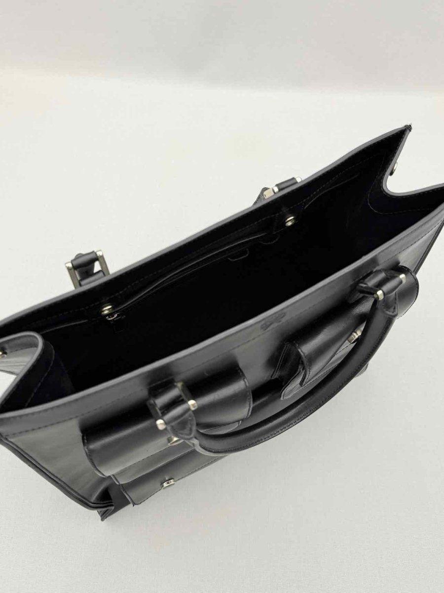 Pre-loved ANYA HINDMARCH Vintage Black Tote Bag at Reems Closet