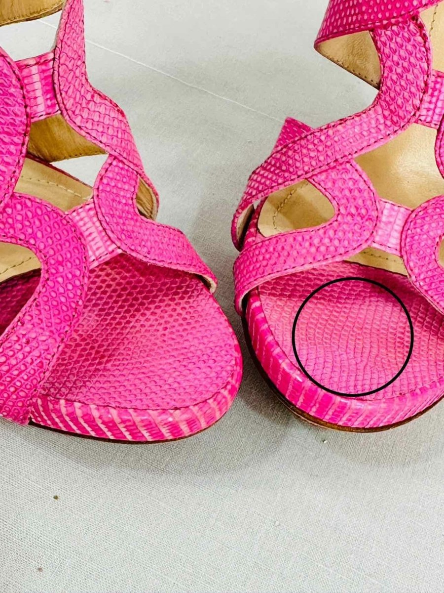 Pre - loved APERLAI Pink Size EU 40.5 Heeled Sandals at Reems Closet