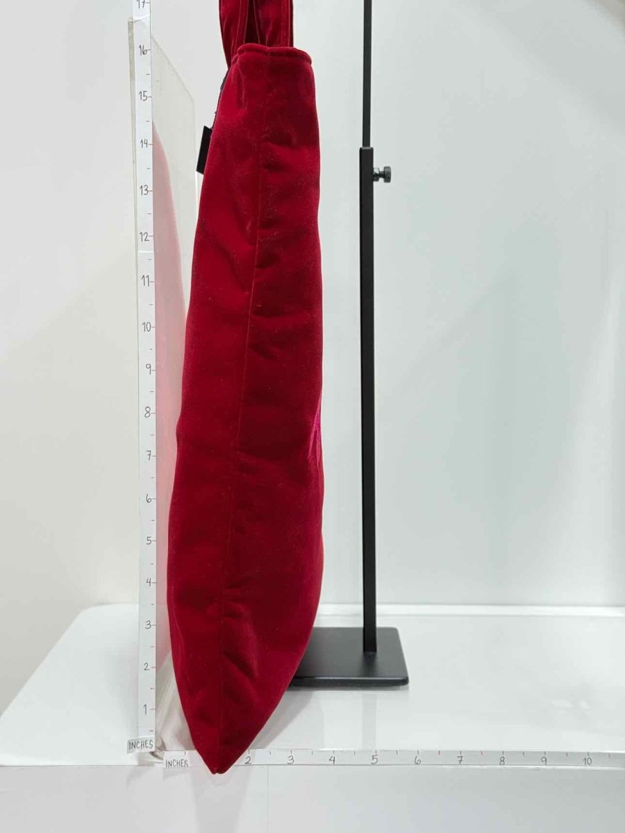 Pre - loved APM MONACO Red Snake Print Tote Bag at Reems Closet