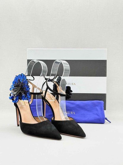 Pre - loved AQUAZZURA Black Size EU 39 Pumps at Reems Closet