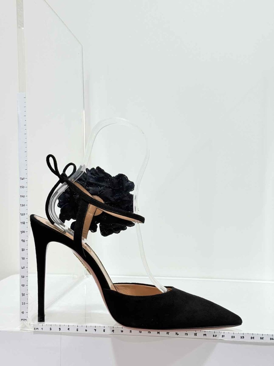 Pre - loved AQUAZZURA Black Size EU 39 Pumps at Reems Closet