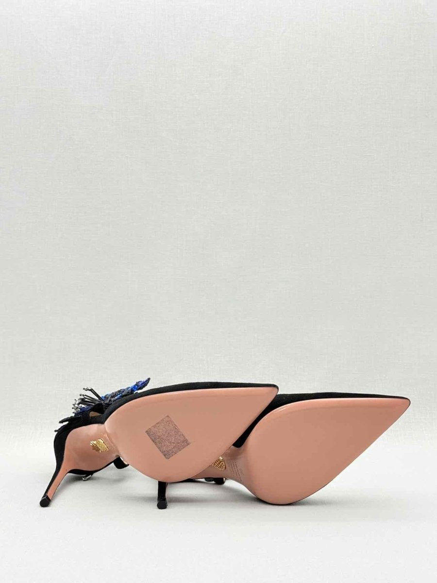 Pre - loved AQUAZZURA Black Size EU 39 Pumps at Reems Closet