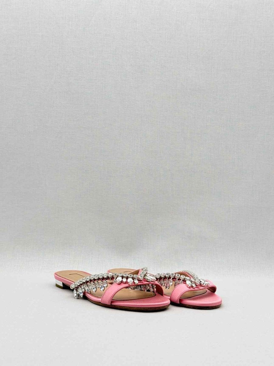 Pre - loved AQUAZZURA Pink Size EU 35.5 Flats at Reems Closet