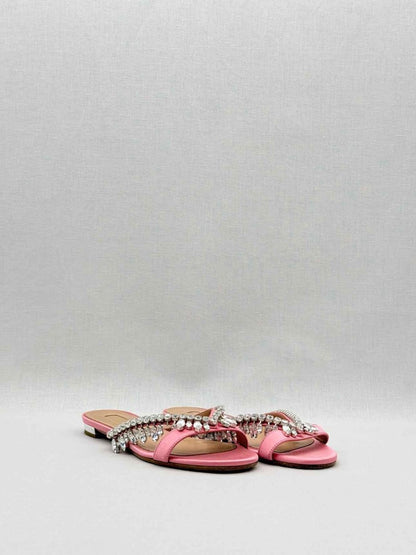 Pre - loved AQUAZZURA Pink Size EU 35.5 Flats at Reems Closet