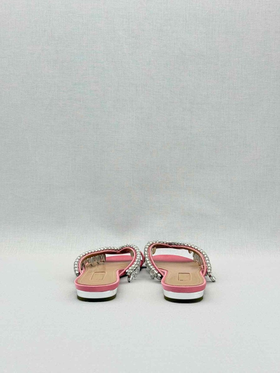 Pre - loved AQUAZZURA Pink Size EU 35.5 Flats at Reems Closet