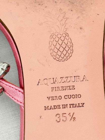 Pre - loved AQUAZZURA Pink Size EU 35.5 Flats at Reems Closet