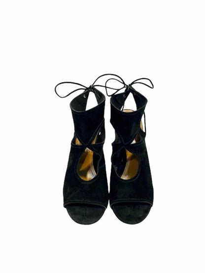 Pre - loved AQUAZZURA Sexy Thing Black Booties at Reems Closet