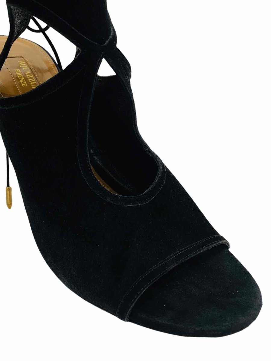 Pre - loved AQUAZZURA Sexy Thing Black Booties at Reems Closet