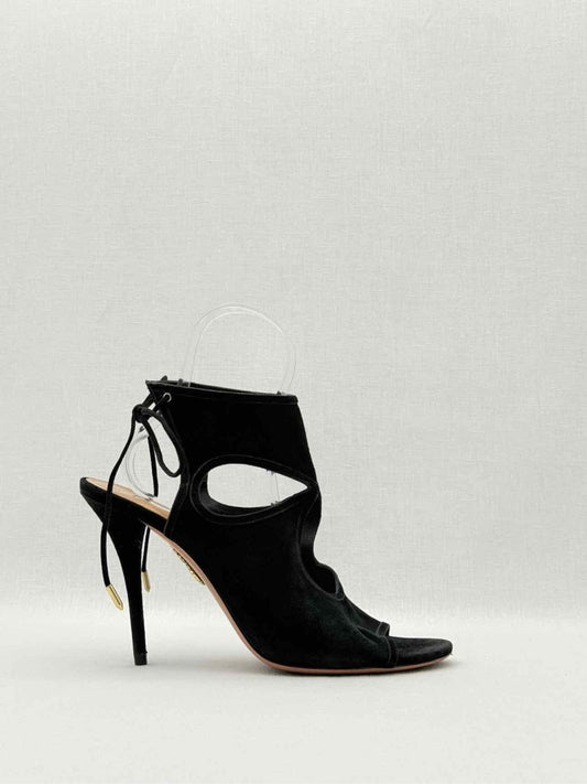 Pre - loved AQUAZZURA Sexy Thing Black Size EU 42 Booties at Reems Closet
