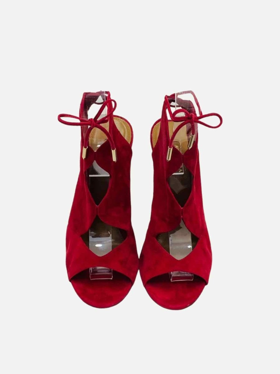 Pre - loved AQUAZZURA Sexy Thing Red Heeled Shoes at Reems Closet