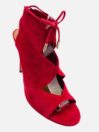 Pre - loved AQUAZZURA Sexy Thing Red Heeled Shoes at Reems Closet