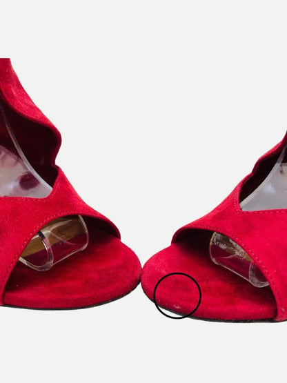 Pre - loved AQUAZZURA Sexy Thing Red Heeled Shoes at Reems Closet